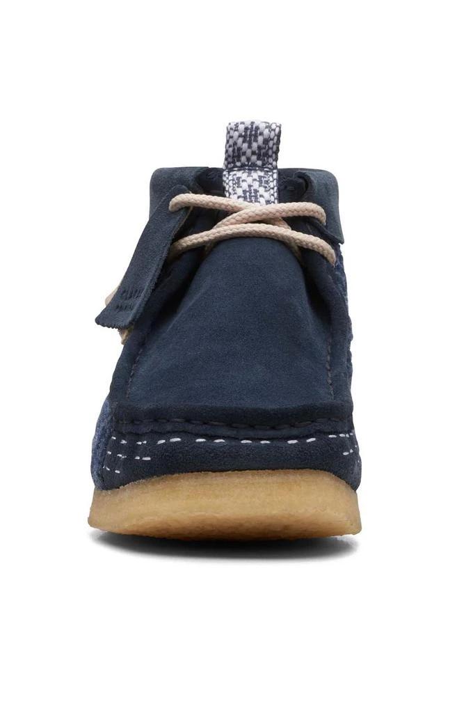 商品Clarks|(26169152) Wallabee Boots - Navy Sashiko,价格¥1105,第3张图片详细描述