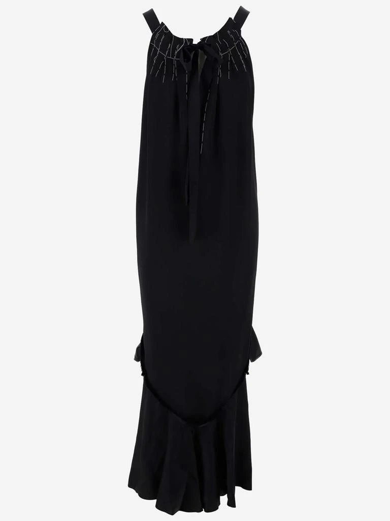 商品MAISON MARGIELA|MAISON MARGIELA CONTRAST STITCHING LONG DRESS,价格¥6215,第1张图片