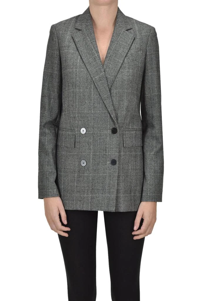商品Theory|Prince of Wales double-breasted blazer,价格¥2662,第1张图片