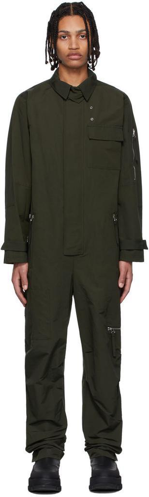 商品Helmut Lang|Green Cotton Jumpsuit,价格¥5633,第1张图片