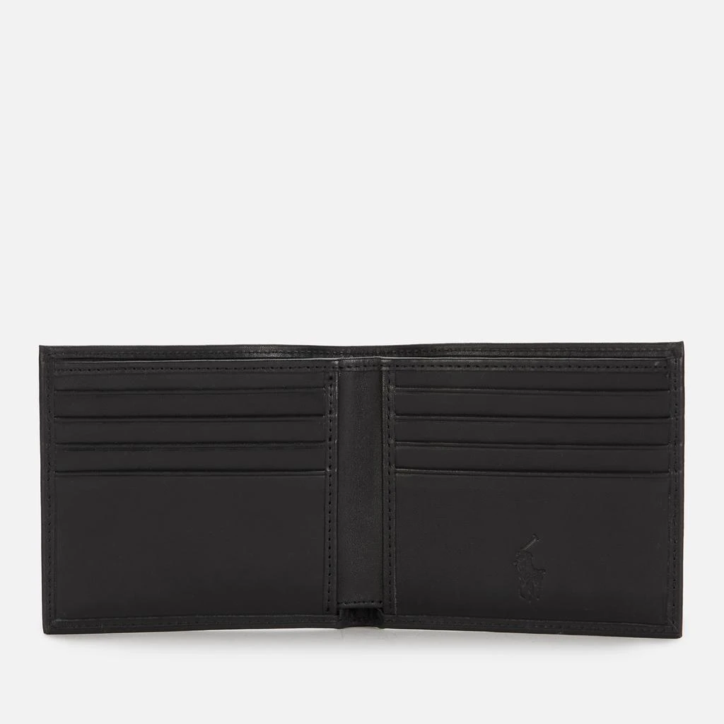 商品Ralph Lauren|Polo Ralph Lauren Men's Smooth Leather Gold Foil Wallet - Black,价格¥598,第3张图片详细描述