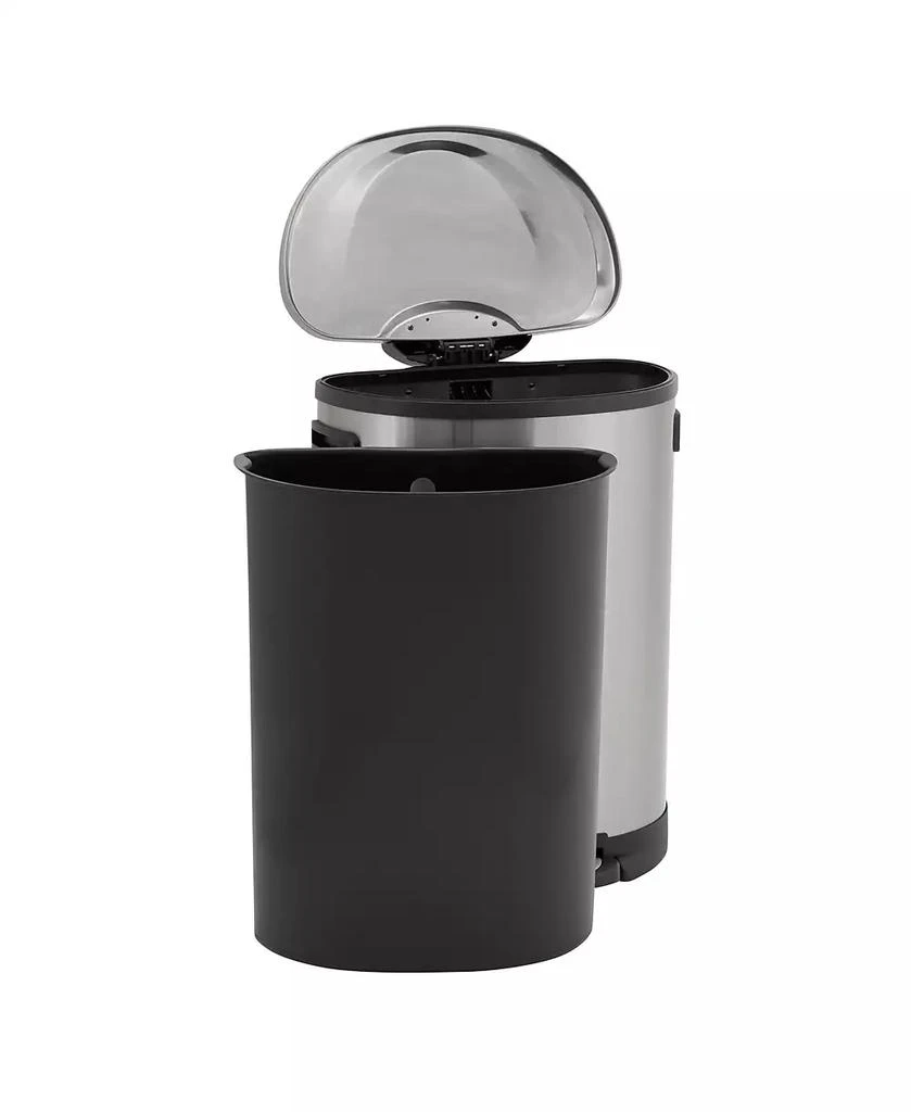 商品Household Essentials|Stainless Steel 50L Aspen Oval Step Trash Can,价格¥1364,第5张图片详细描述