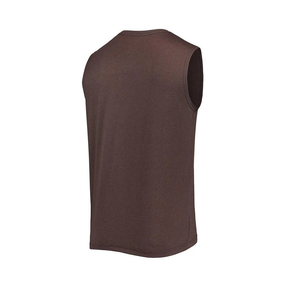 商品New Era|Men's Brown Cleveland Browns Brushed Sleeveless Tank Top,价格¥274,第3张图片详细描述