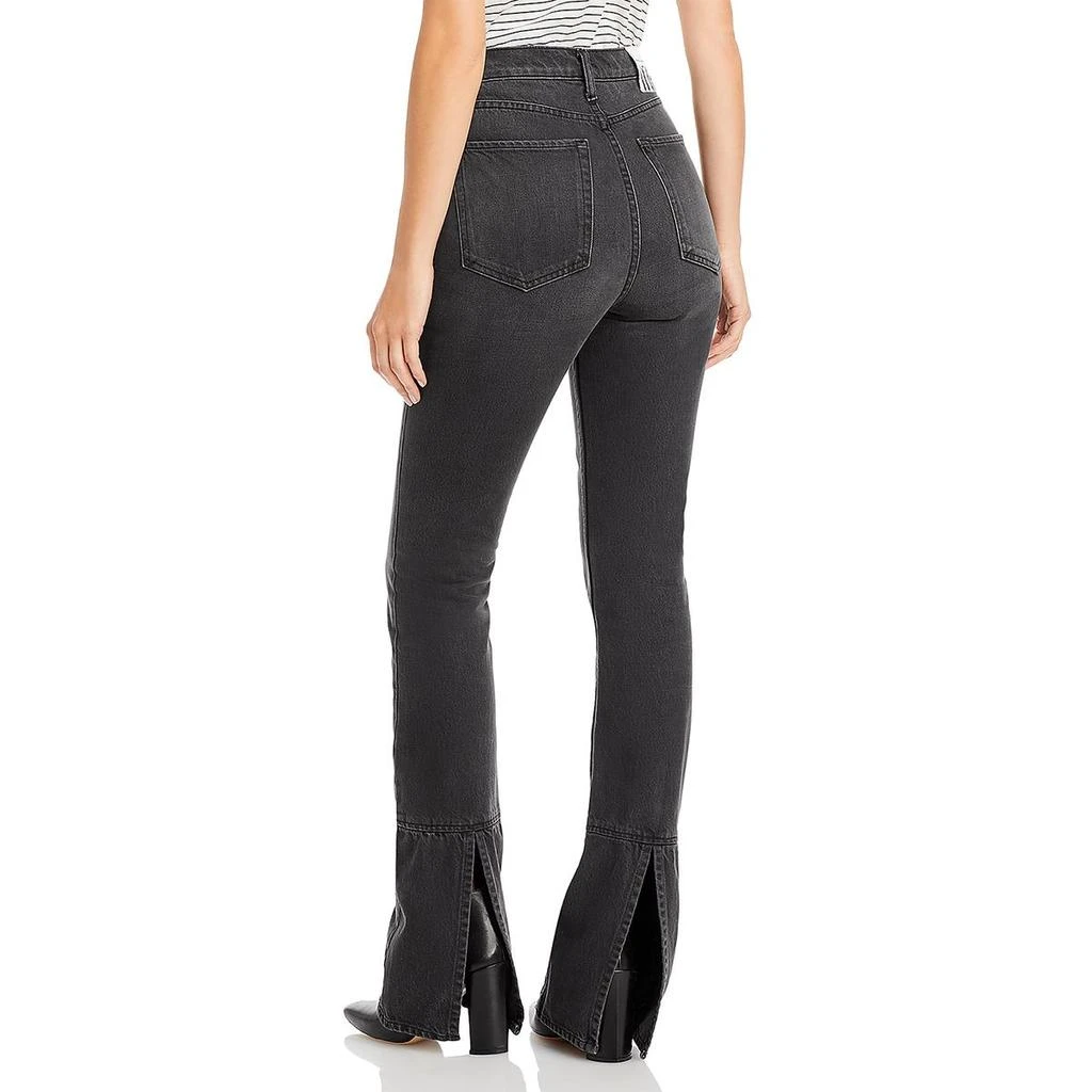 商品MOTHER|Womens Slit Heel Faded Straight Leg Jeans,价格¥1252,第2张图片详细描述