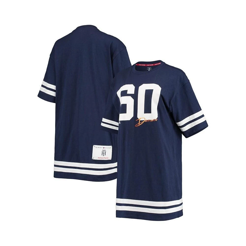 商品Tommy Hilfiger|Women's Navy Denver Broncos Clair Half-Sleeve Dress,价格¥337,第1张图片