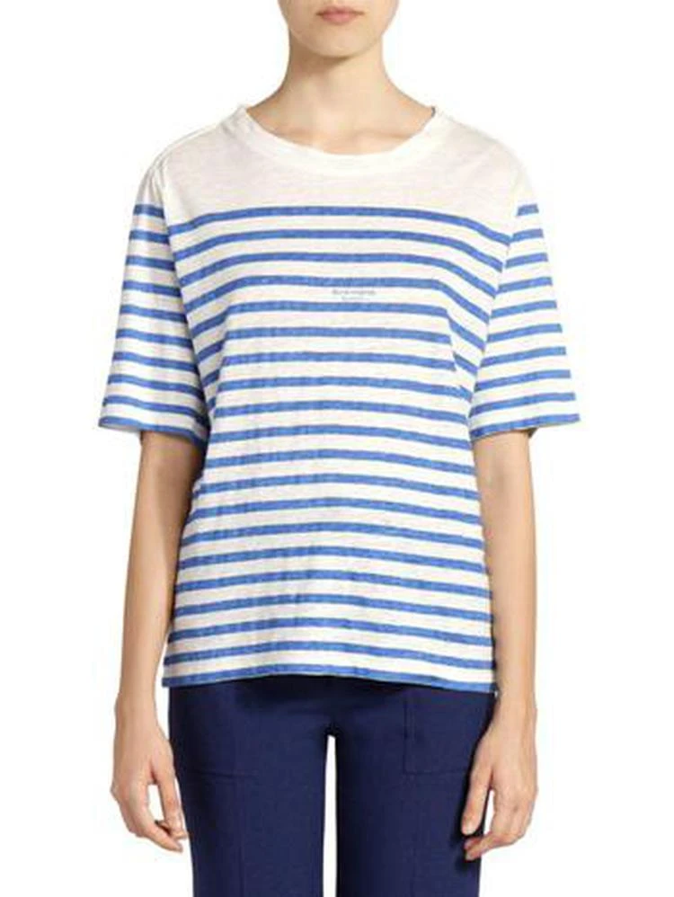 商品Acne Studios|Acne Studios - Stripe Linen T-Shirt,价格¥466,第2张图片详细描述