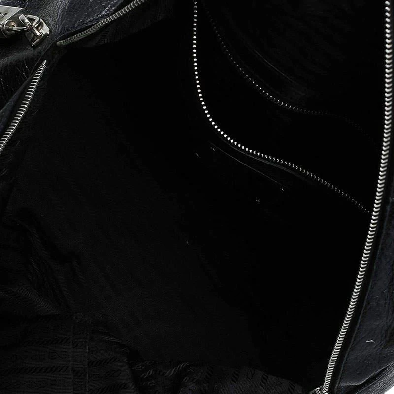 Prada Black Cervo Lux Leather Chain Bowling Bag 商�品