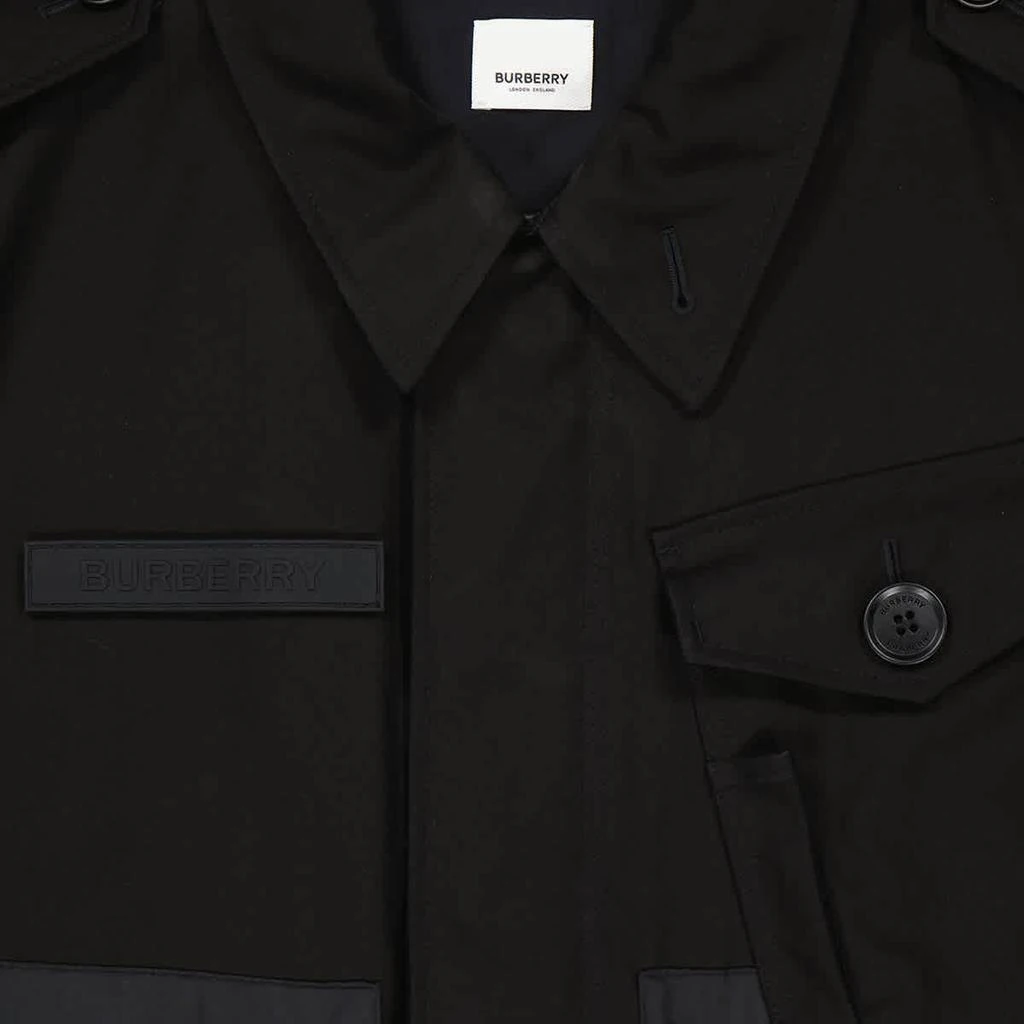 商品Burberry|Burberry Mens Cotton Gabardine Field Jacket in Black, Size Small,价格¥3868,第3张图片详细描述