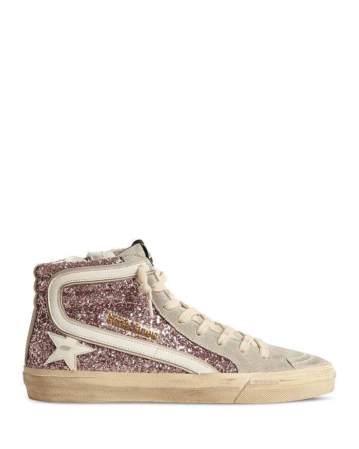 商品Golden Goose|Women's Slide Glitter High Top Sneakers,价格¥5311,第1张图片详细描述