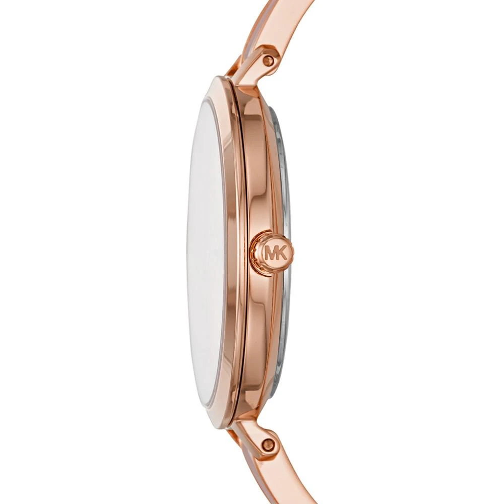 商品Michael Kors|Women's Jaryn Pink Acetate Bangle Bracelet Watch 36mm,价格¥883,第2张图片详细描述