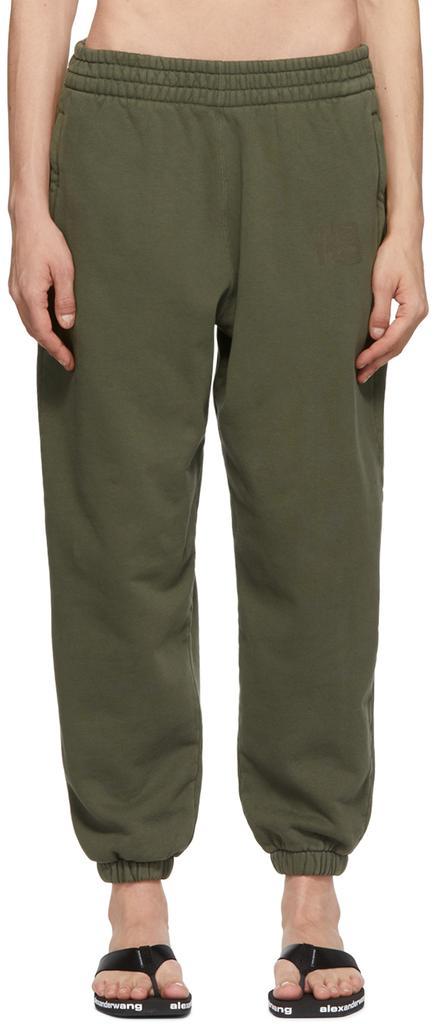 商品Alexander Wang|Green Cotton Lounge Pants,价格¥1458,第1张图片