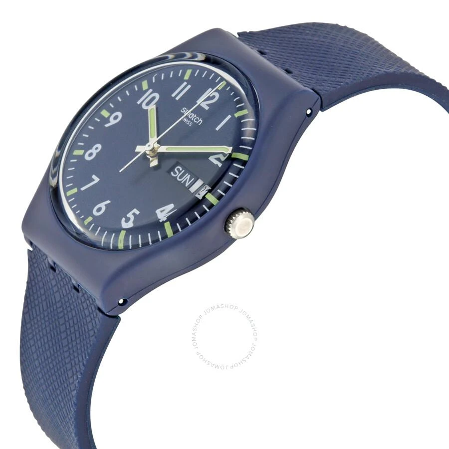 商品Swatch|Sir Blue Blue Dial Blue Silicone Unisex Watch GN718,价格¥395,第2张图片详细描述