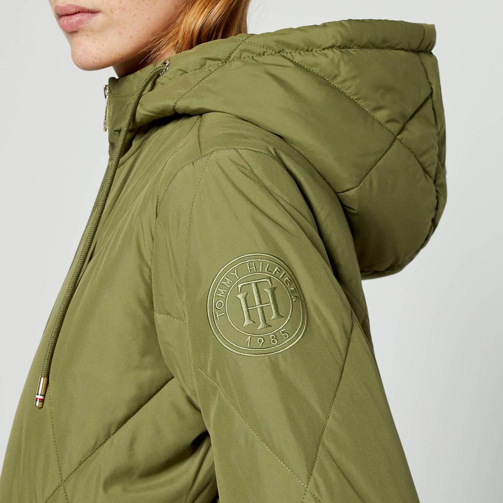 Tommy Hilfiger Sorona Logo-Patched Quilted Shell Coat商品第4张图片规格展示