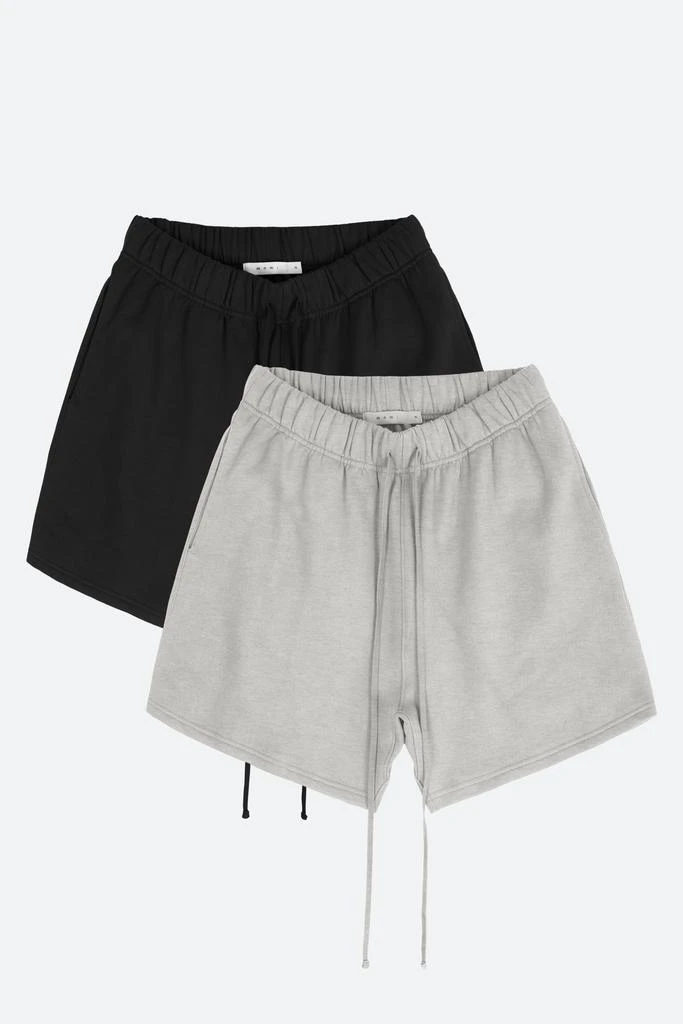 商品MNML|Every Day Sweatshorts 2 Pack - Black/Grey,价格¥558,第1张图片