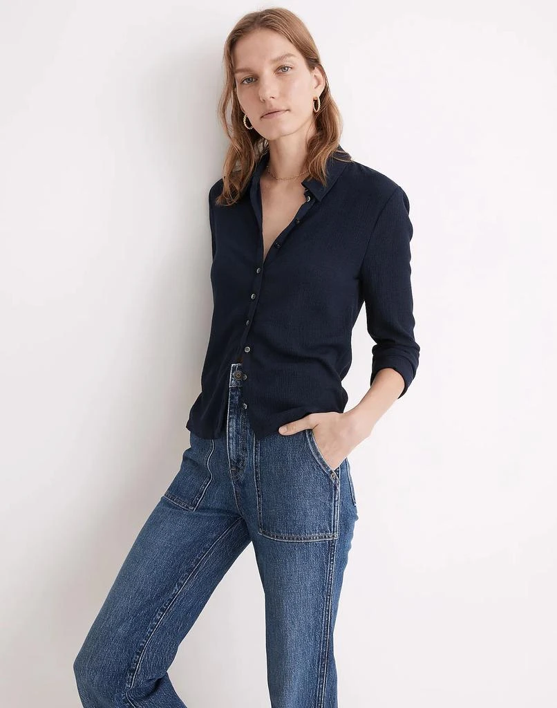 商品Madewell|Crinkle Slim Button-Up Shirt,价格¥635,第2张图片详细描述