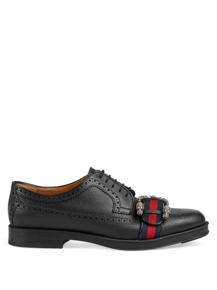 商品Gucci|Beyond Tag Leather Lace-Up Derby,价格¥7044,第2张图片详细描述