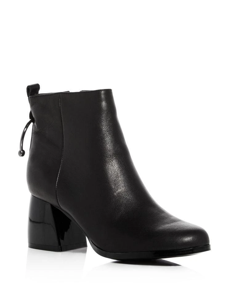 商品JAGGAR|JAGGAR Women's Leather Bull Ring Block Heel Booties,价格¥1543,第1张图片