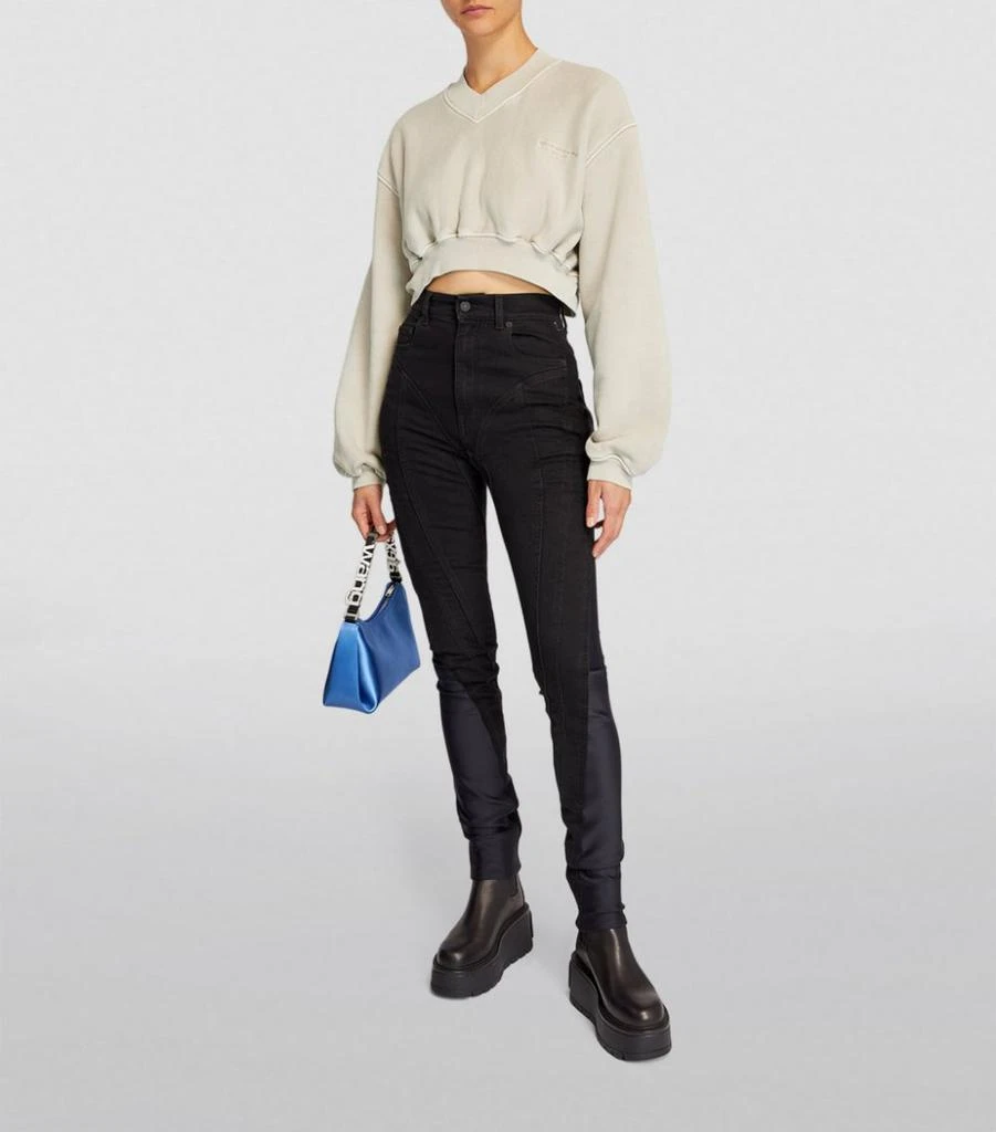 商品Alexander Wang|Cropped V-Neck Sweatshirt,价格¥3186,第2张图片详细描述