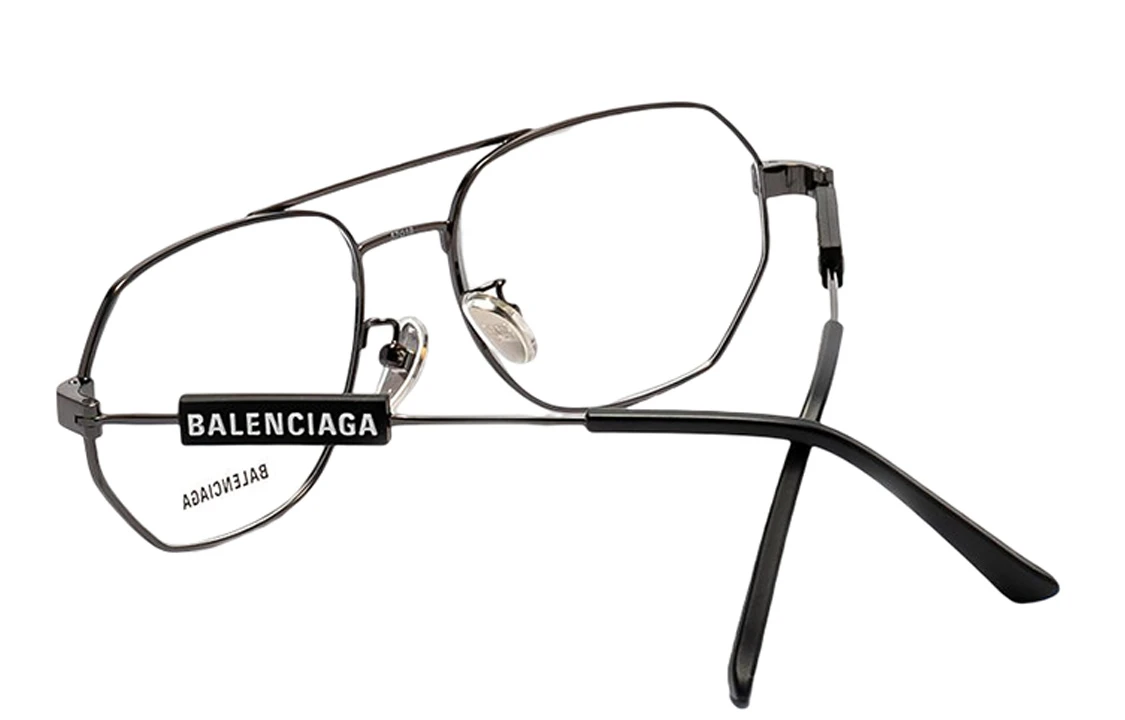 商品[国内直发] Balenciaga|【可配度数】巴黎世家 时尚多边形金属 平光镜 透明色光学眼镜光学眼镜,价格¥1969,第6张图片详细描述