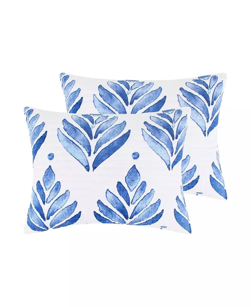 商品Levtex|Vintage-Like Blossom Embroidered Decorative Pillow, 18" x 18",价格¥282,第2张图片详细描述