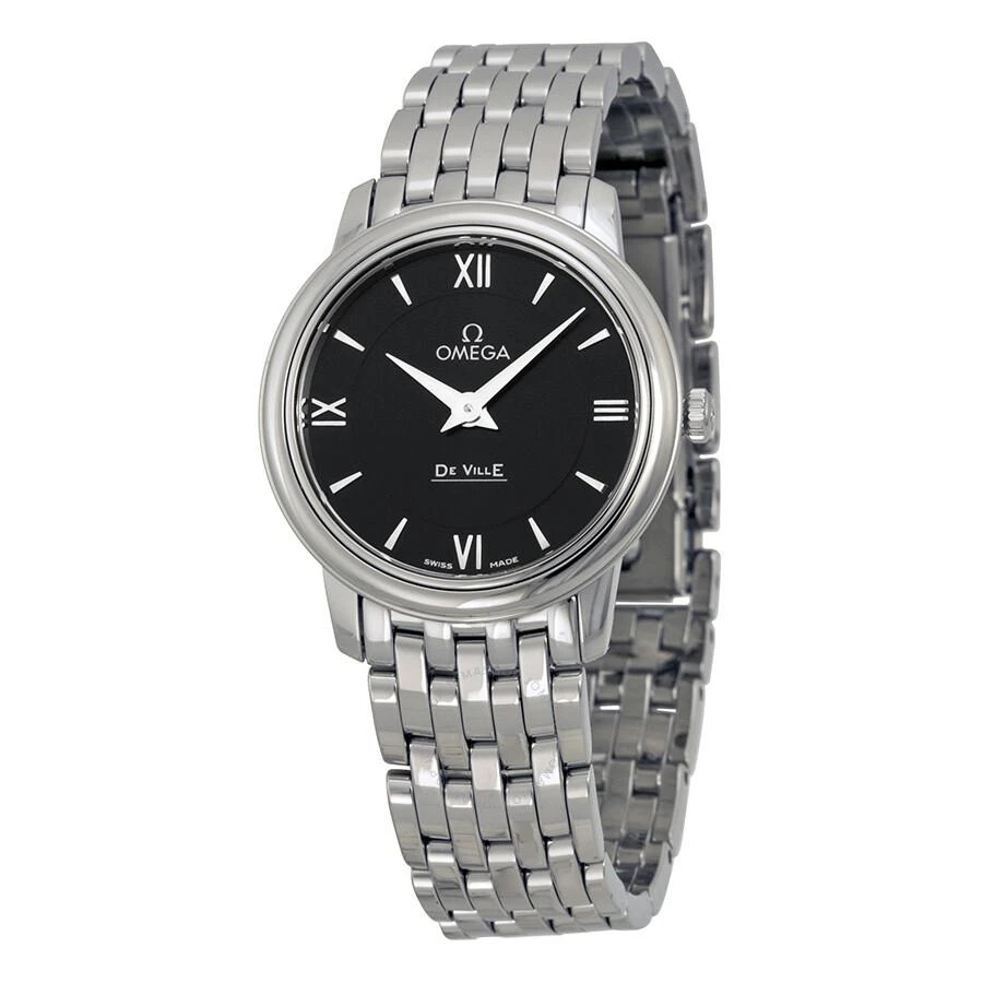 商品Omega|DeVille Prestige Black Dial Stainless Steel Ladies Watch 42410276001001,价格¥13803,第1张图片