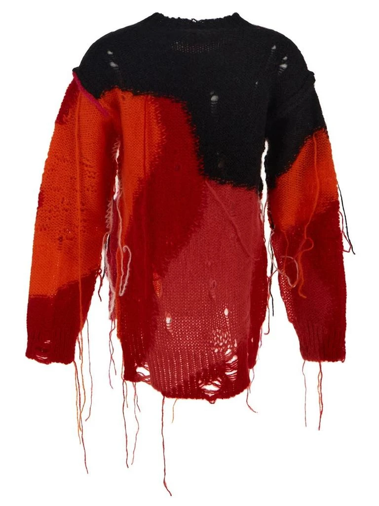 商品Alexander McQueen|Women's Mushroom Intarsia Jumper In Orange/Red,价格¥6037,第2张图片详细描述