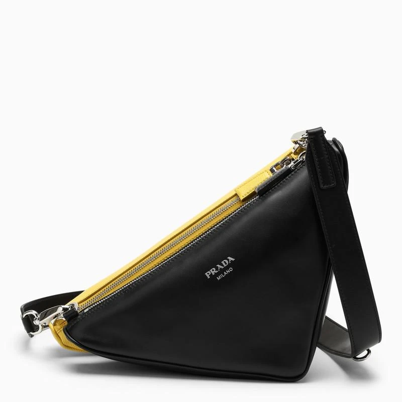 商品Prada|Black and yellow Saffiano messenger bag,价格¥19448,第4张图片详细描述