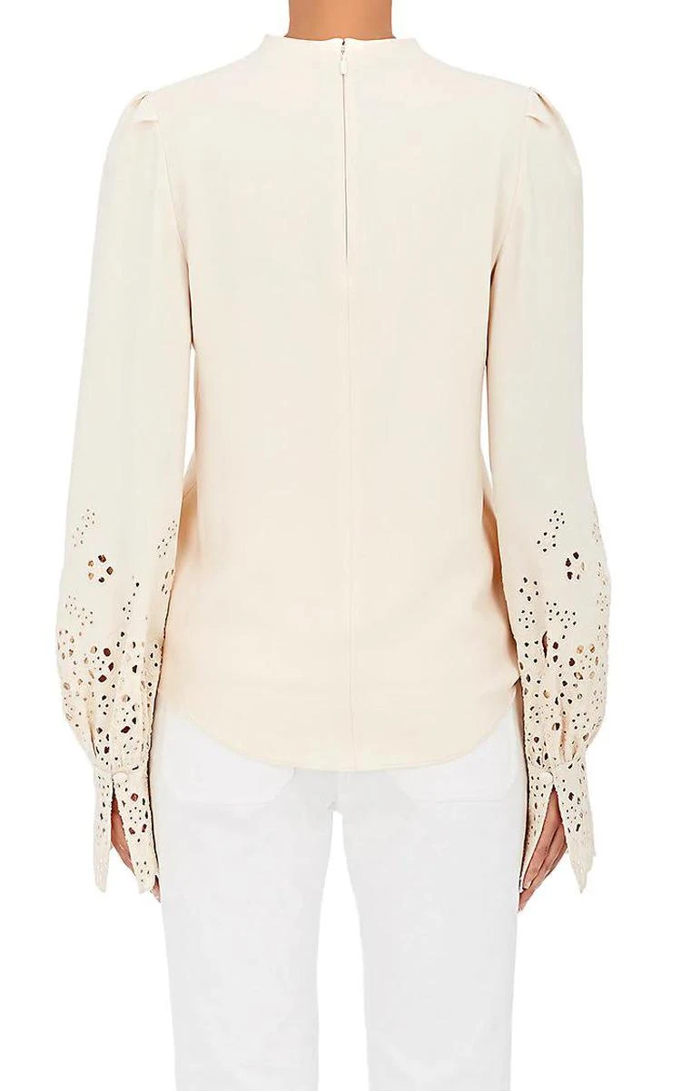 商品Chloé|Eyelet Bishop Sleeve Blouse,价格¥3348,第2张图片详细描述