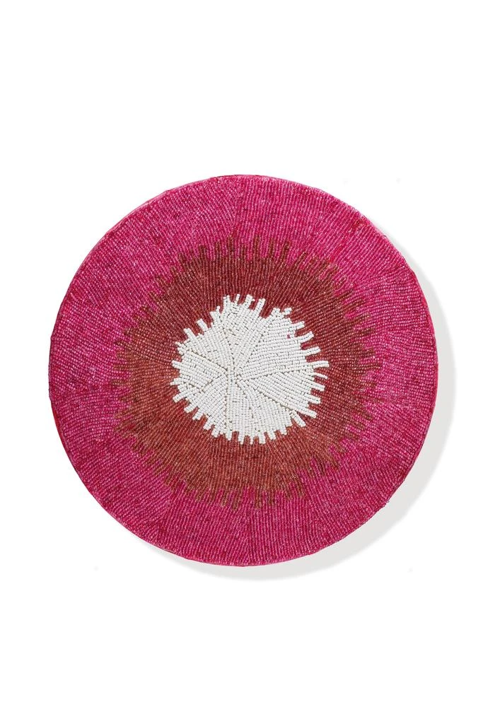 商品Tiramisu|The "Fuchsia Solar" Beaded Charger,价格¥305,第1张图片