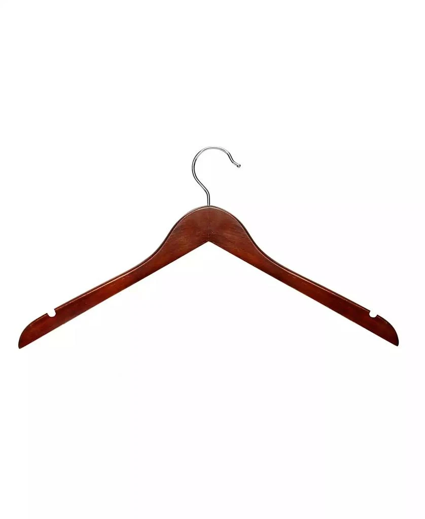 商品Honey Can Do|Cherry Wooden Shirt Hangers, Set of 20,价格¥501,第1张图片