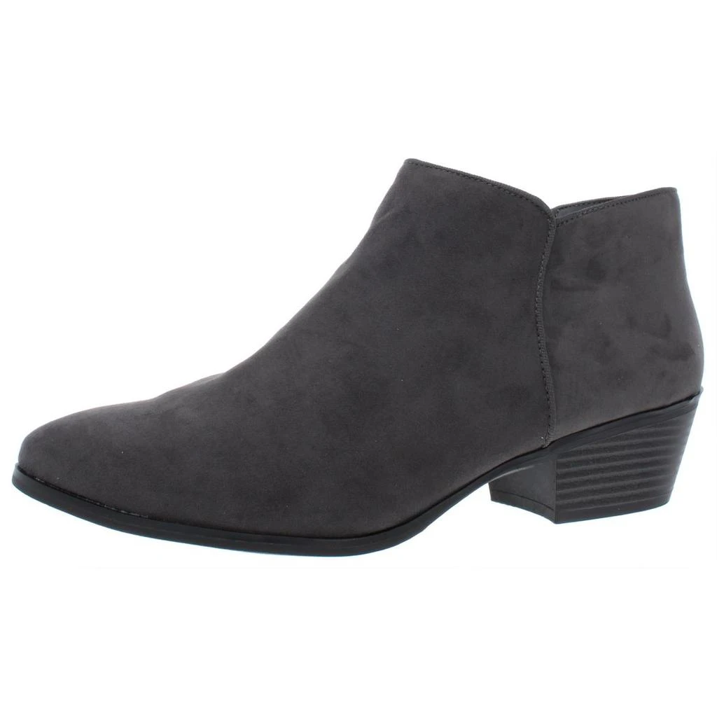 Style & Co. Womens Wileyy Faux Suede Zipper Booties 商品