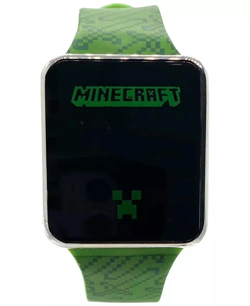 商品Accutime|Kid's Minecraft Green Silicone Strap Touchscreen Watch 36x33mm,价格¥127,第1张图片