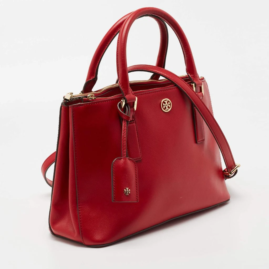 商品[二手商品] Tory Burch|Tory Burch Red Leather Robinson Double Zip Tote,价格¥1632,第3张图片详细描述