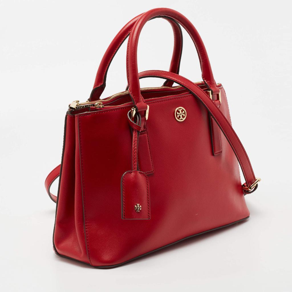 商品[二手商品] Tory Burch|Tory Burch Red Leather Robinson Double Zip Tote,价格¥1757,第5张图片详细描述