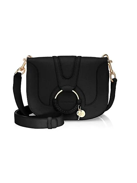 商品See by Chloé|Hoop 皮革肩袋,价格¥3373,第1张图片