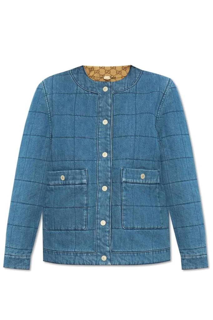 商品Gucci|Gucci Reversible Button-Up Jacket,价格¥20840,第1张图片