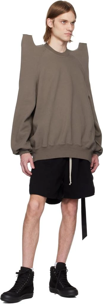 商品Rick Owens|Gray Hollywood Tecsweat Sweatshirt,价格¥7139,第4张图片详细描述