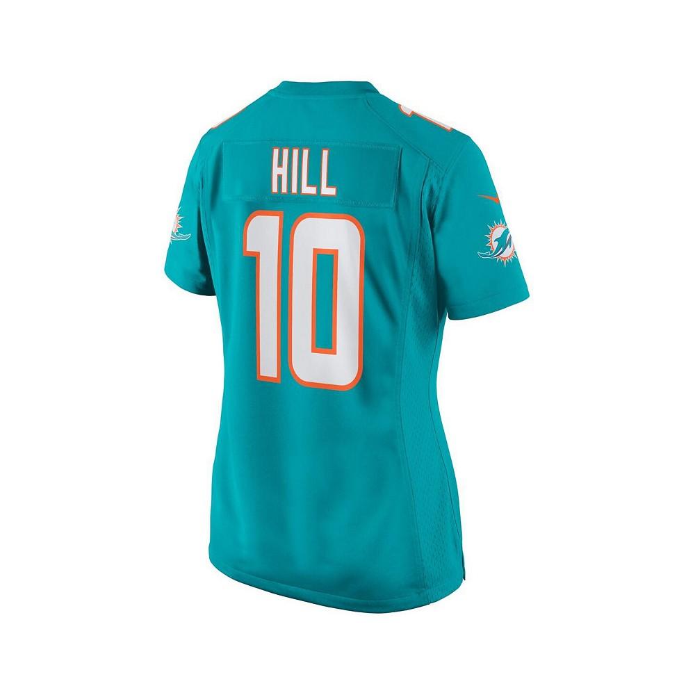 Women's Tyreek Hill Aqua Miami Dolphins Game Jersey商品第2张图片规格展示