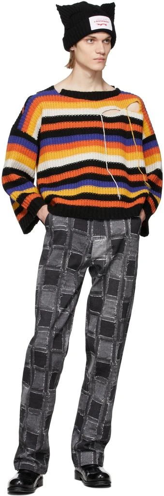 商品Charles Jeffrey Loverboy|Multicolor Stripe Slash Sweater,价格¥1871,第4张图片详细描述