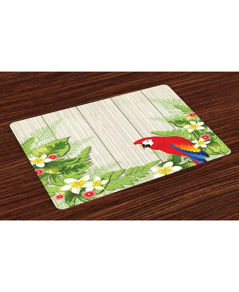 商品Ambesonne|Parrot Place Mats, Set of 4,价格¥225,第1张图片