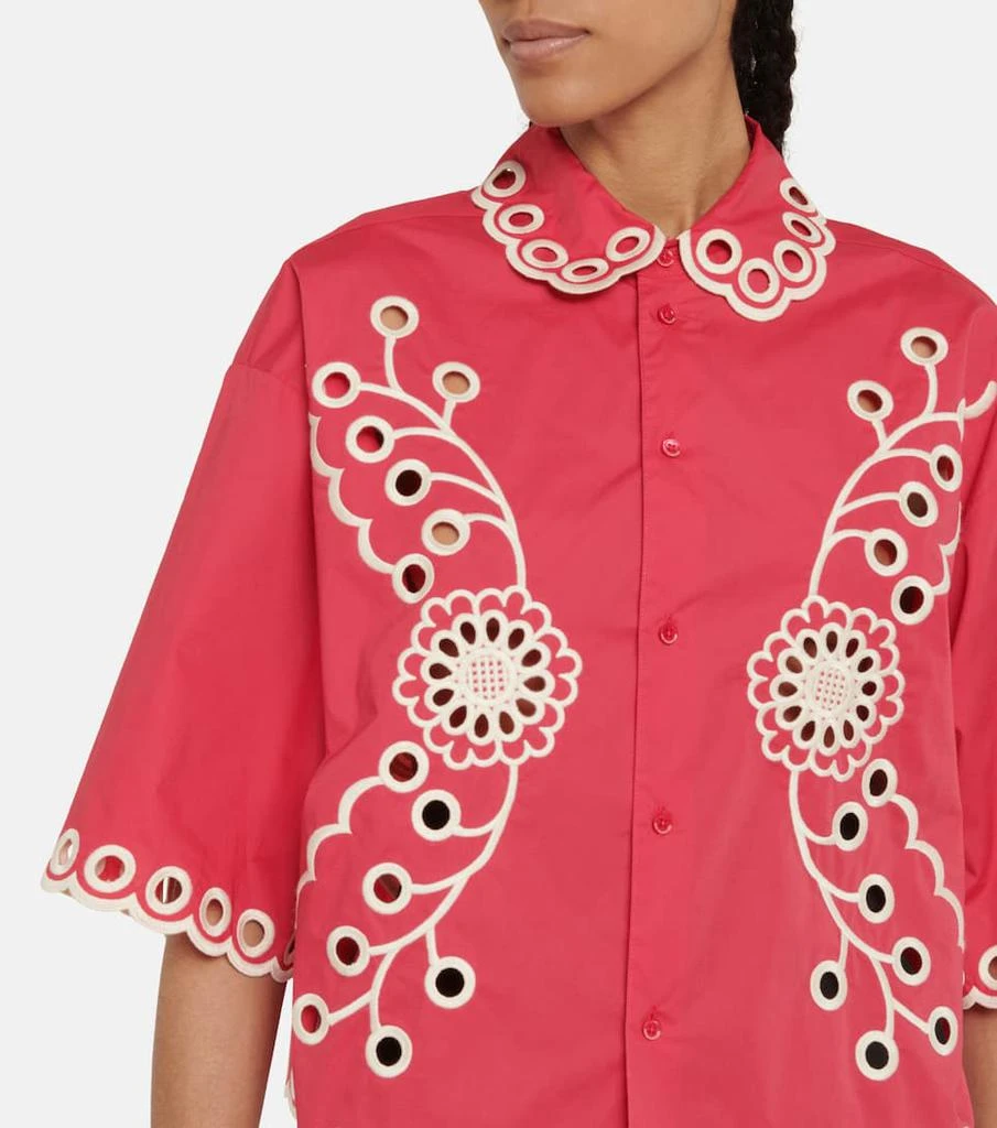 商品RED Valentino|马德拉刺绣短款衬衫,价格¥3251,第4张图片详细描述