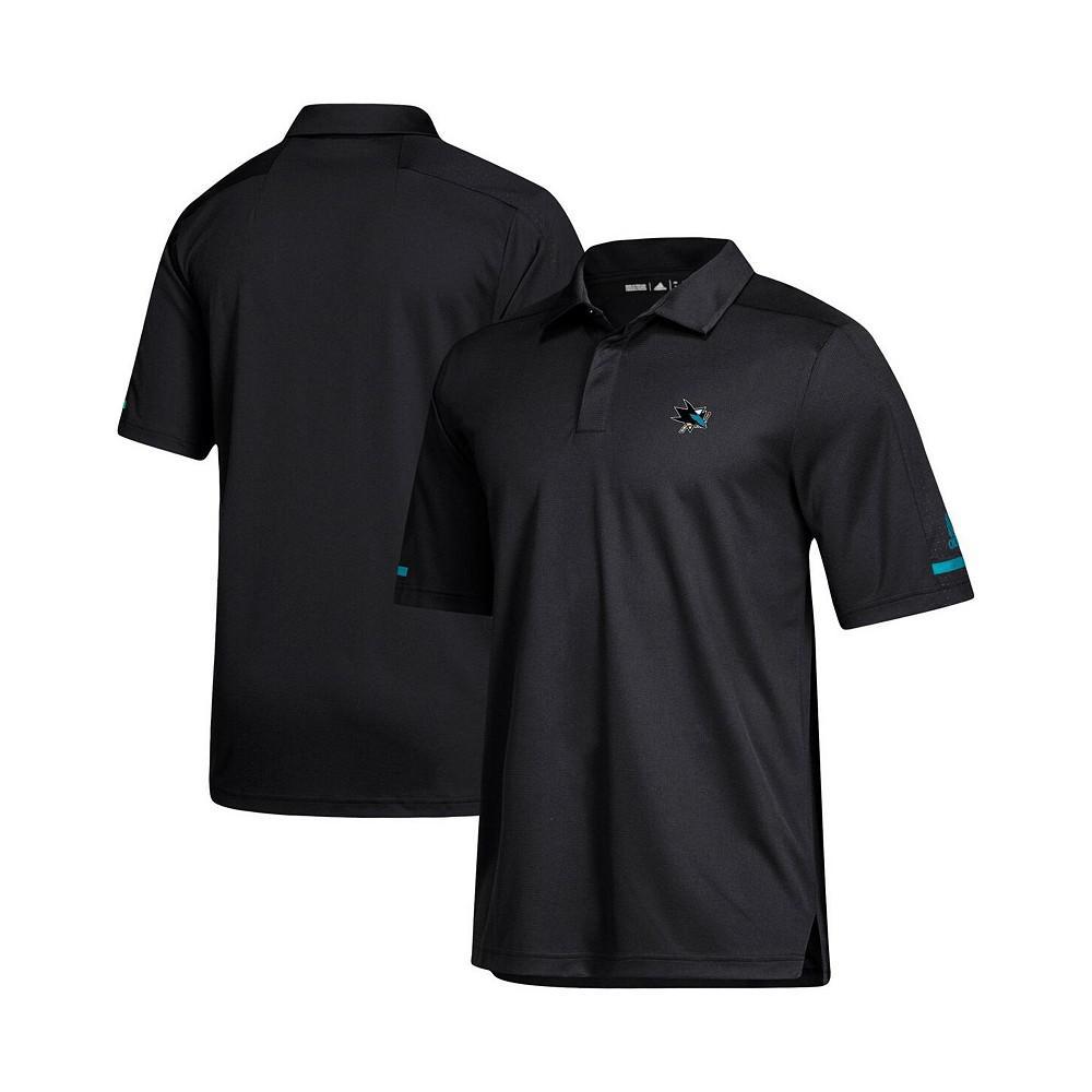 商品Adidas|Men's Gray San Jose Sharks Game Day climalite Polo Shirt,价格¥559,第1张图片