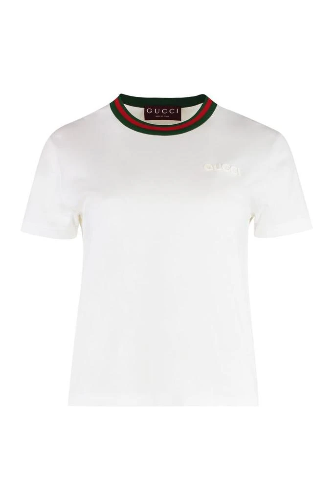 商品Gucci|Gucci Cotton Crew-Neck T-Shirt,价格¥3858,第1张图片