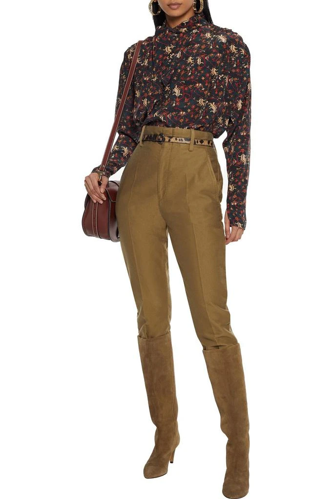 商品Isabel Marant|Higi tie-neck printed silk crepe de chine blouse,价格¥1891,第2张图片详细描述