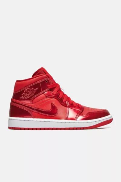 Nike Air Jordan 1 Women's Mid SE 'University Red Pomegranate' Sneakers - DH5894-600商品第1张图片规格展示