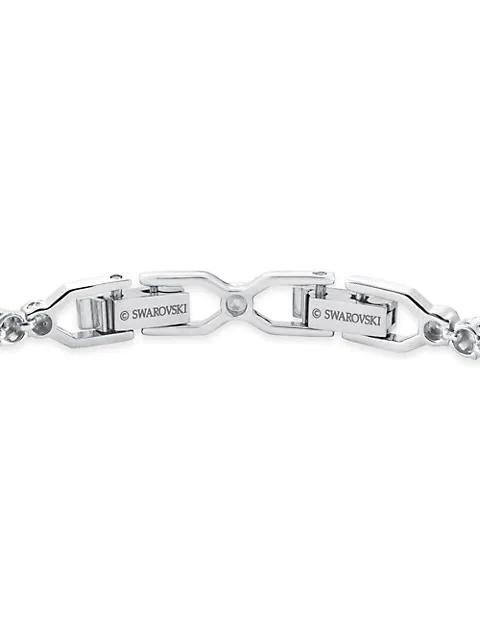 Emily Rhodium-Plated & Swarovski Crystal Tennis Bracelet商品第3张图片规格展示
