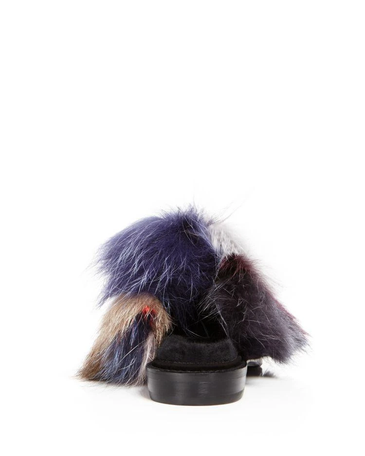 商品Stuart Weitzman|Women's Furgetit Suede & Fox Fur Mules ,价格¥1854,第4张图片详细描述