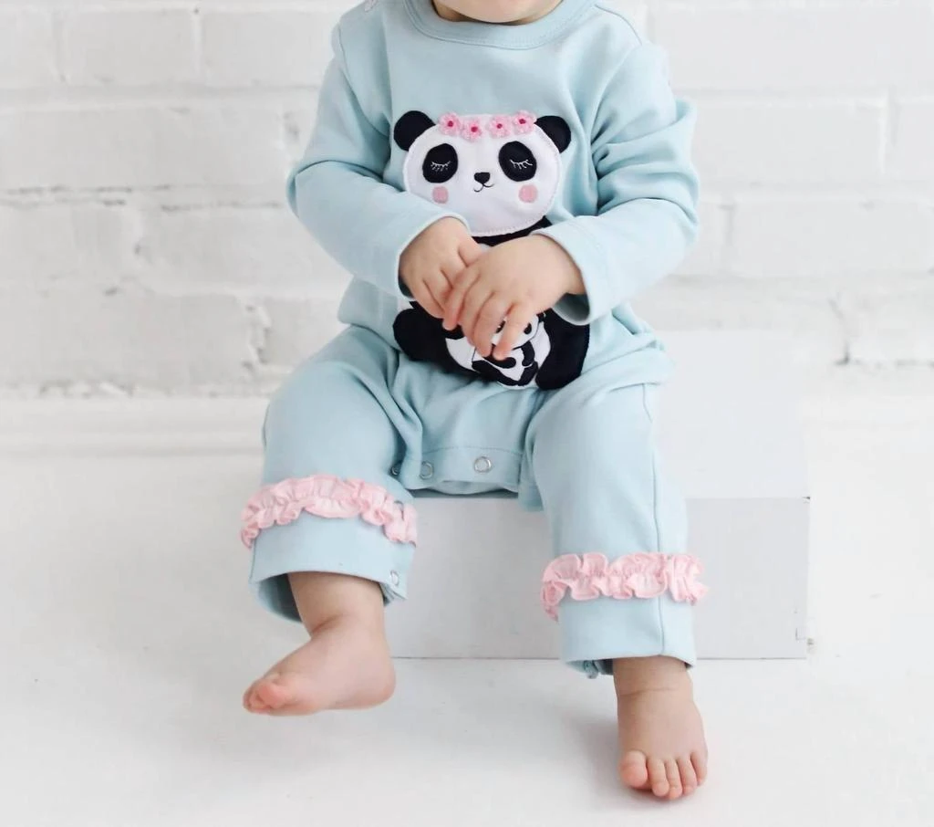 商品Lemon Loves Layette|Lemon Loves Layette - Baby Girls Panda Romper,价格¥495,第2张图片详细描述