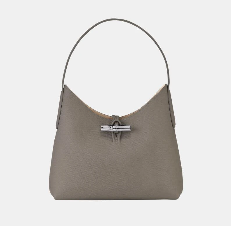 商品[国内直发] Longchamp|珑骧女包新款ROSEAU中号牛皮女士竹节扣单肩斜挎包腋下包,价格¥2902,第1张图片