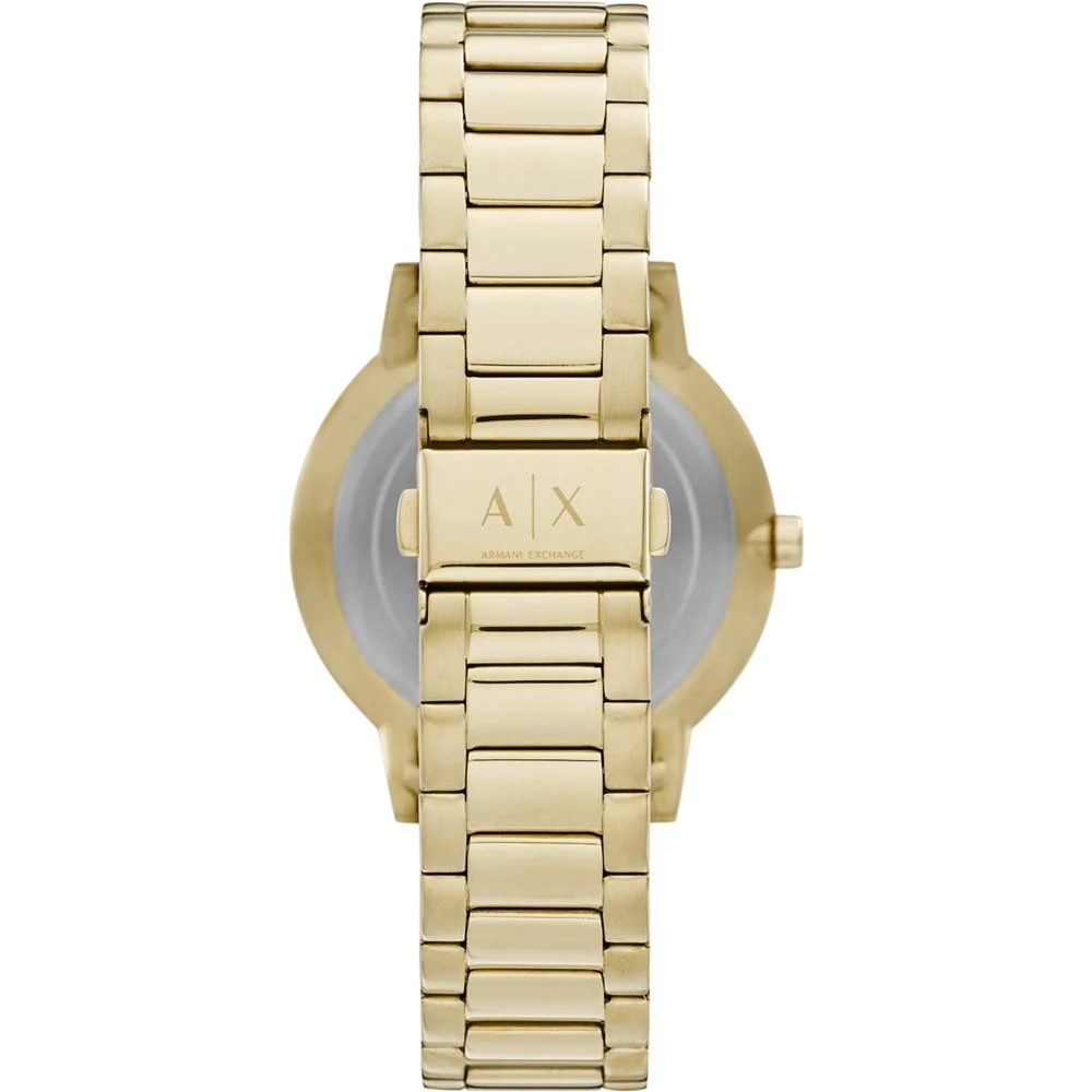 商品Armani Exchange|Men's Gold-Tone Stainless Steel Bracelet Watch 42mm Gift Set,价格¥1396,第4张图片详细描述